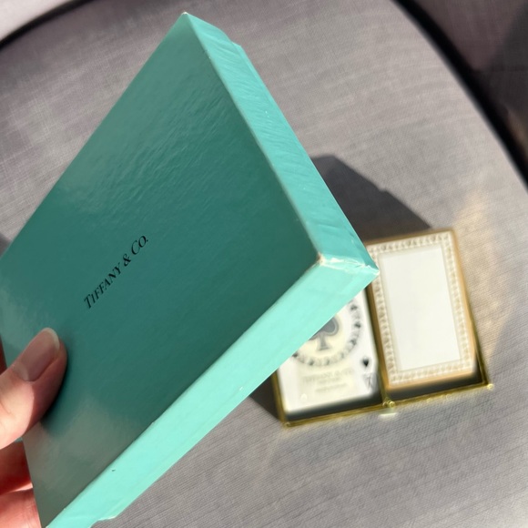 New Tiffany & Co. Vintage Playing Cards Black and White w/Gold Detail New in Box - Picture 3 of 6